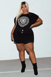 SAFETY PIN TSHIRT DRESS